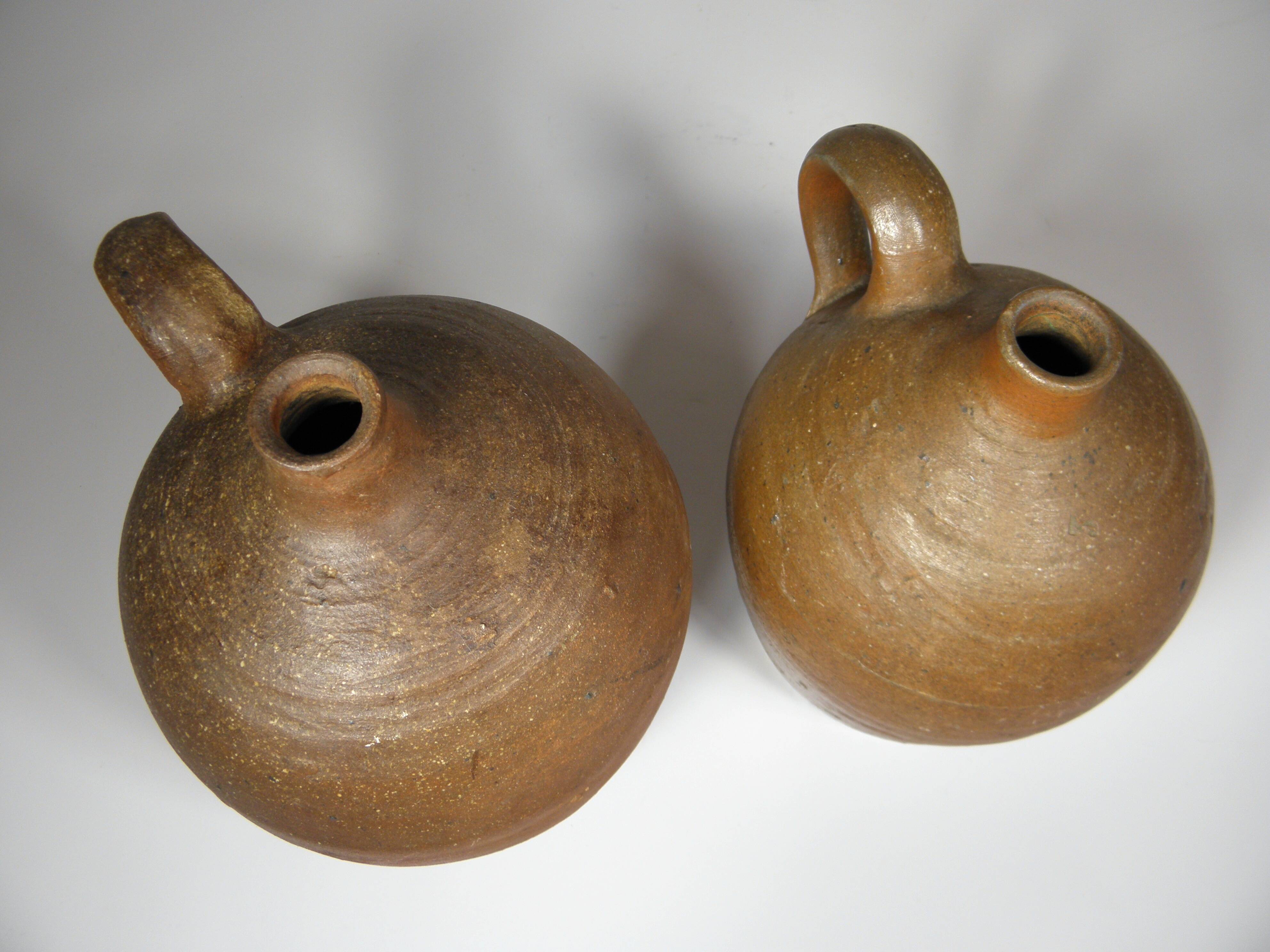 Lot of two old stoneware jugs
