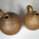 Lot de deux bonbonnes, cruches anciennes en gres