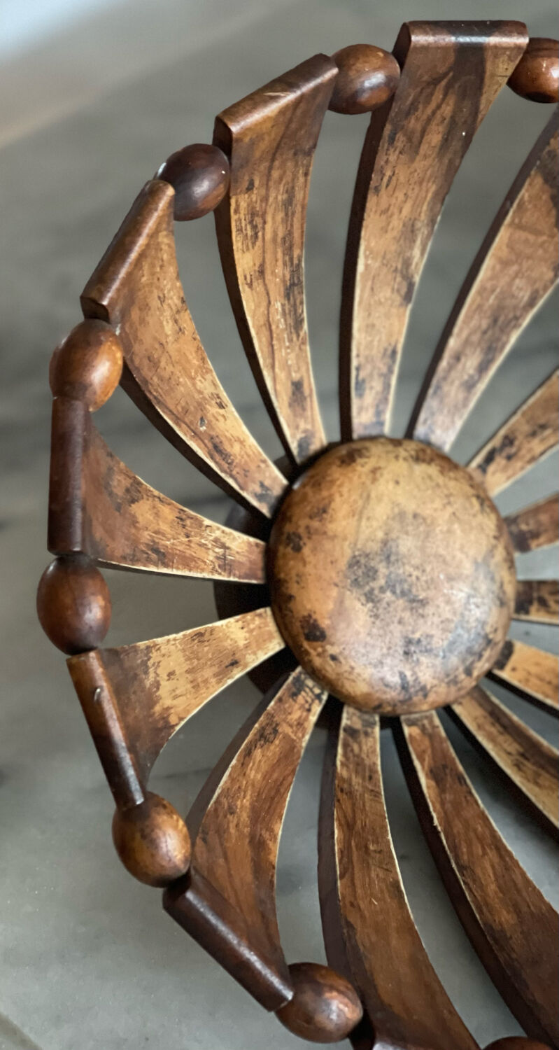 Teak fruit basket 1960