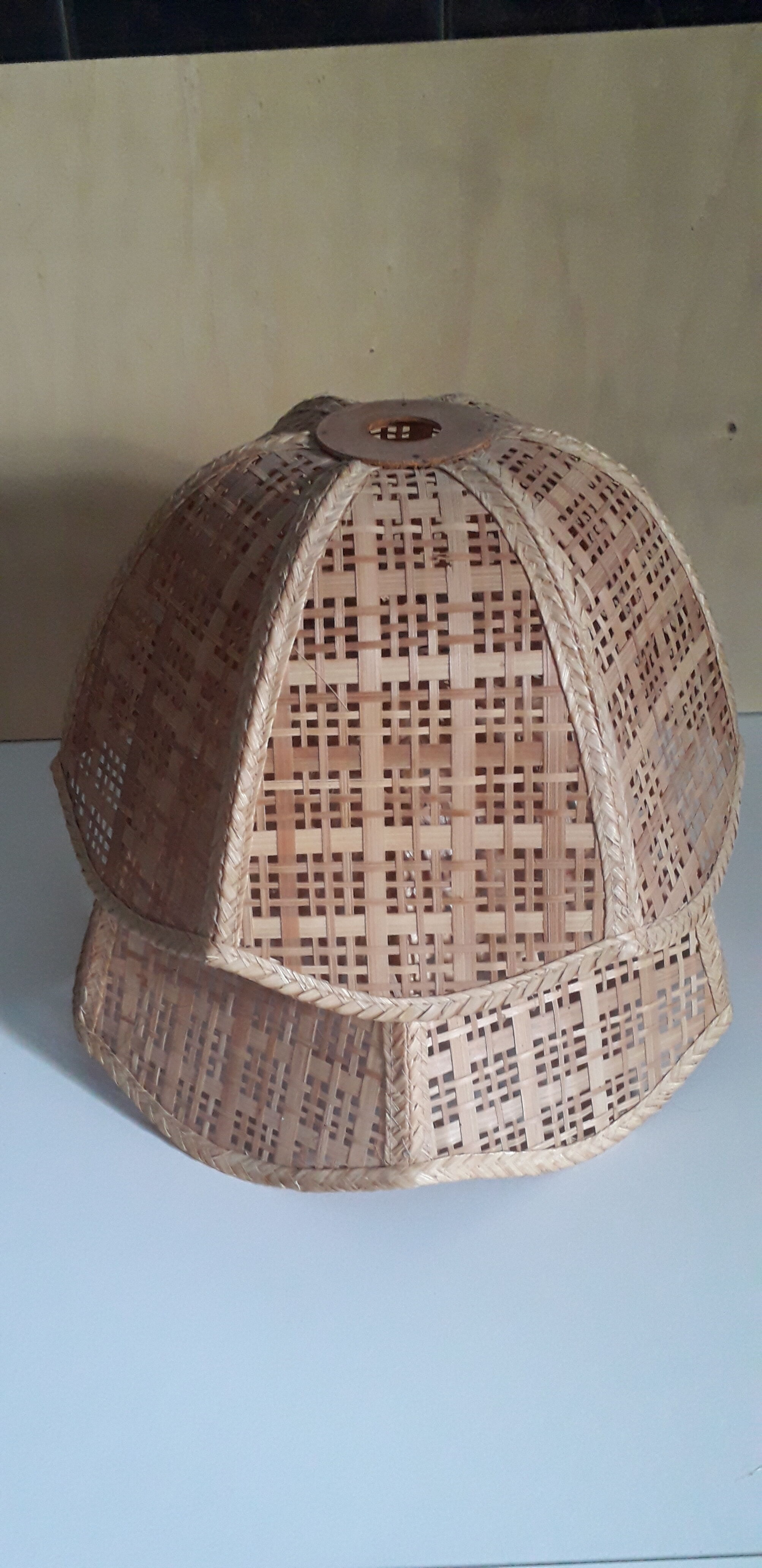 Rattan lampshade