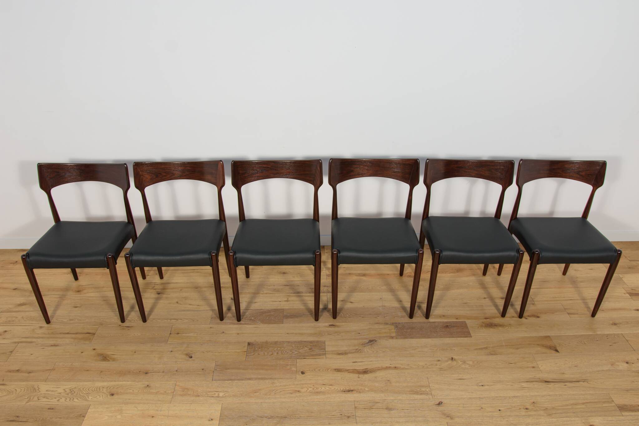 Mid Century Rosewood Dining Chairs from Bernhard Pedersen & Son, 1960s, Set of 6