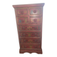 Small antique Indian piece of furniture hand-painted – tallboy / chest of drawers with 10 drawers.