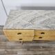 1950s maple chest of drawers with a marble top