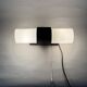 Mid-century Bakelite & Opaline Glass Wall Lamp, Czechoslovakia, 1970's