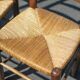 Set of 4 wooden and straw chairs, wooden chair, straw chair, countryside, chalet