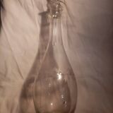 Ancienne carafe en cristal taillé de portieux signée