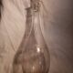 Antique Portieux cut crystal carafe signed