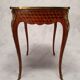 Louis XV Style Writing Table - Gouffé House - Cubes Marquetry - Bois De Rose - 20th