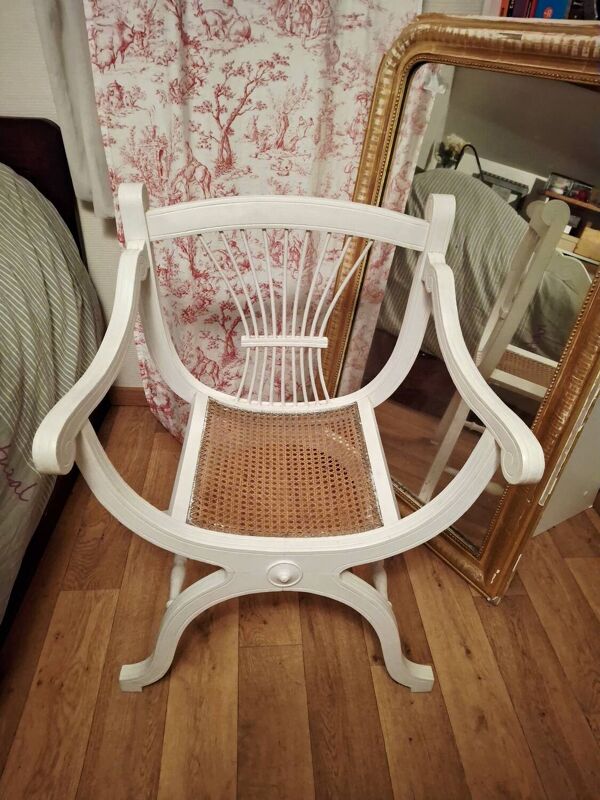 fauteuil dagobert blanc canage