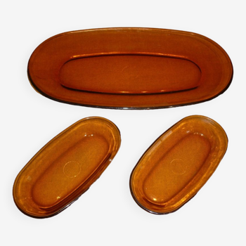 Duralex dish in amber glass 36 cm