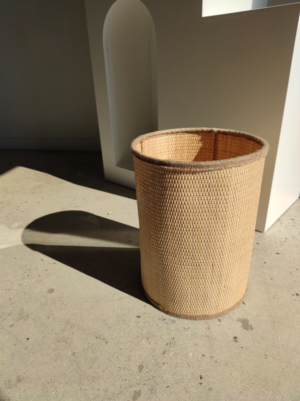 Lampshade in natural braided fiber h:40cm; d:20cm