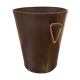 Leather basket by Carl Aubock, 1950s Werkstätte Carl Auböck