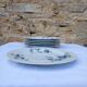 6 Bernardaud porcelain flat plates - Saint-Saens model - 1970s