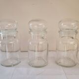 3 glass jars Belgium