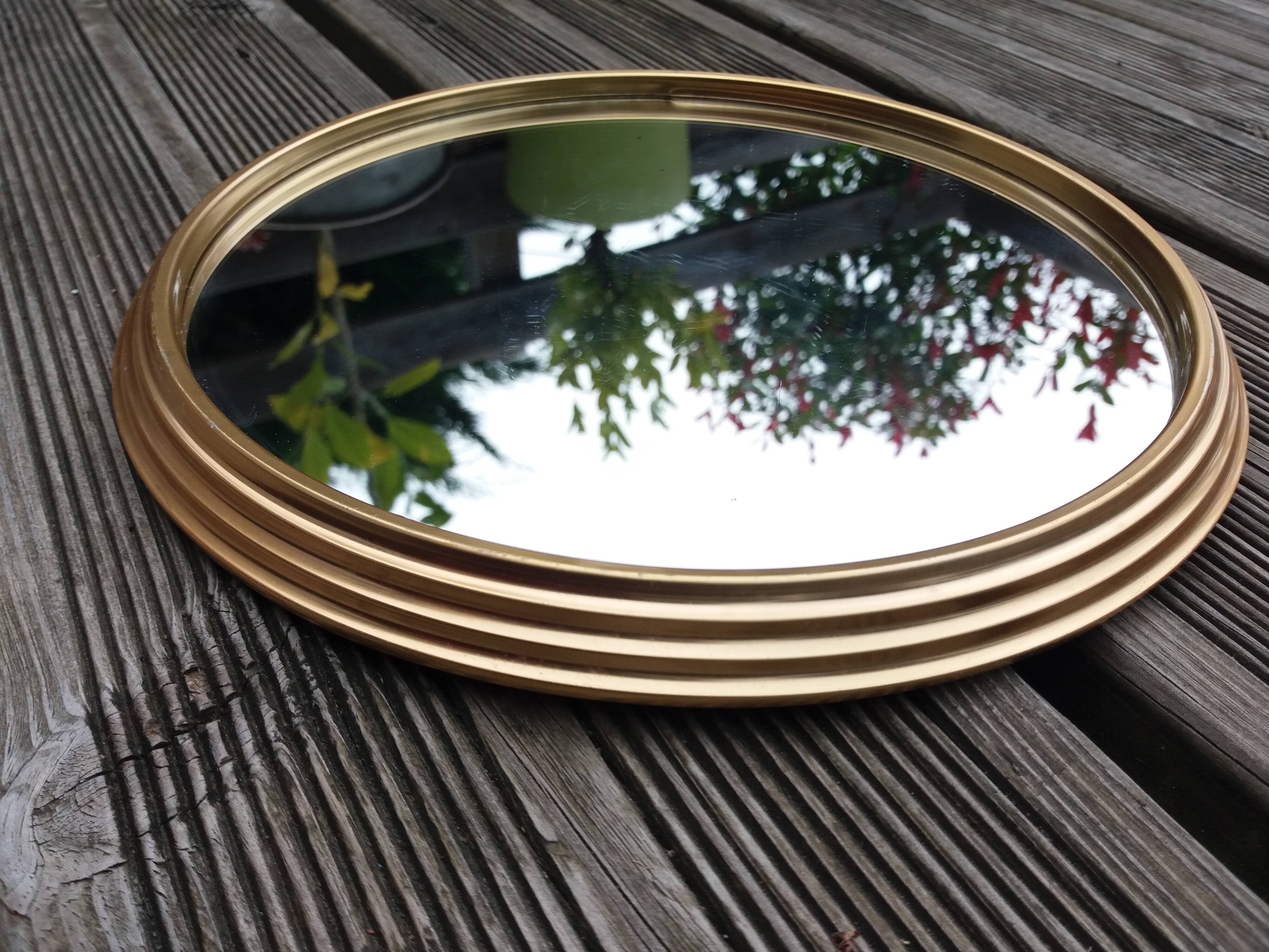 Plateau miroir rond