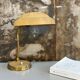 Antique metal bedside lamp