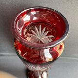 Baluster vase - cut blown crystal