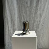 Small silver and gold Italian coffee maker Alpu-F Puppieni in stainless steel