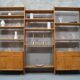 Scandinavian oak modular wall unit, 1960s