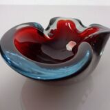 Sommerso Murano Glass Ashtray, Italy, 1960s