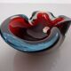 Sommerso Murano Glass Ashtray, Italy, 1960s