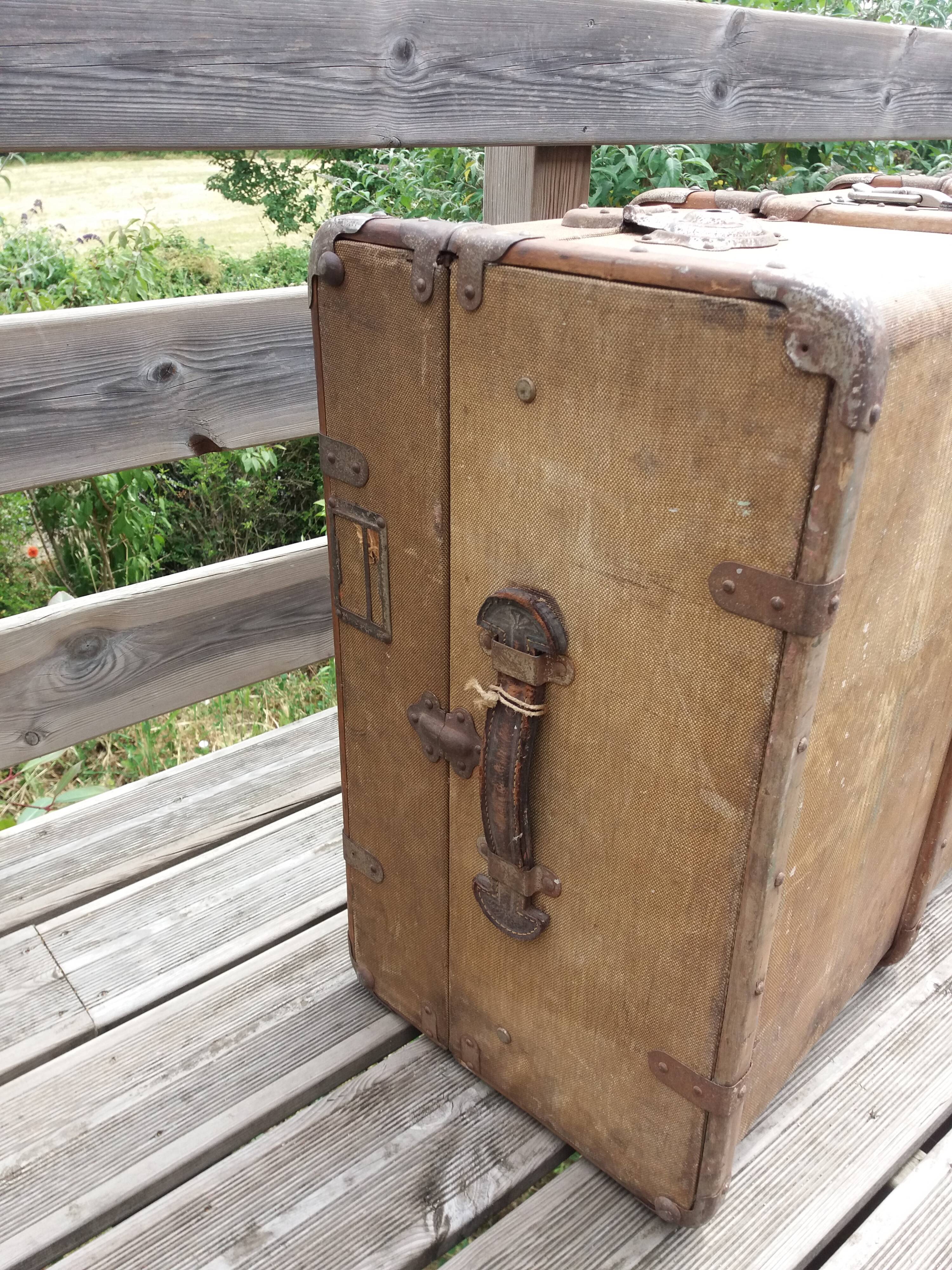 Old travel trunk