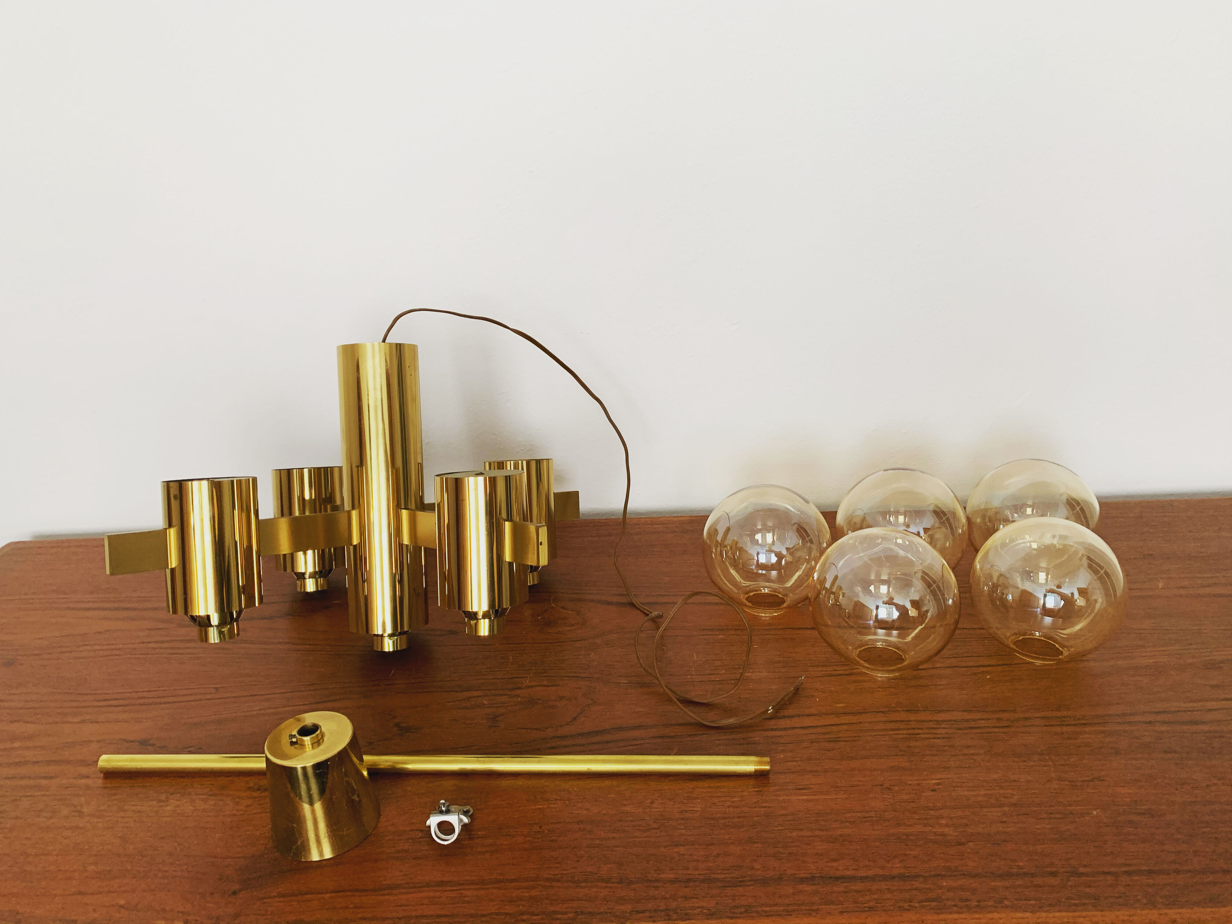Swedish brass chandelier model 1892 by Hans Agne Jakobsson