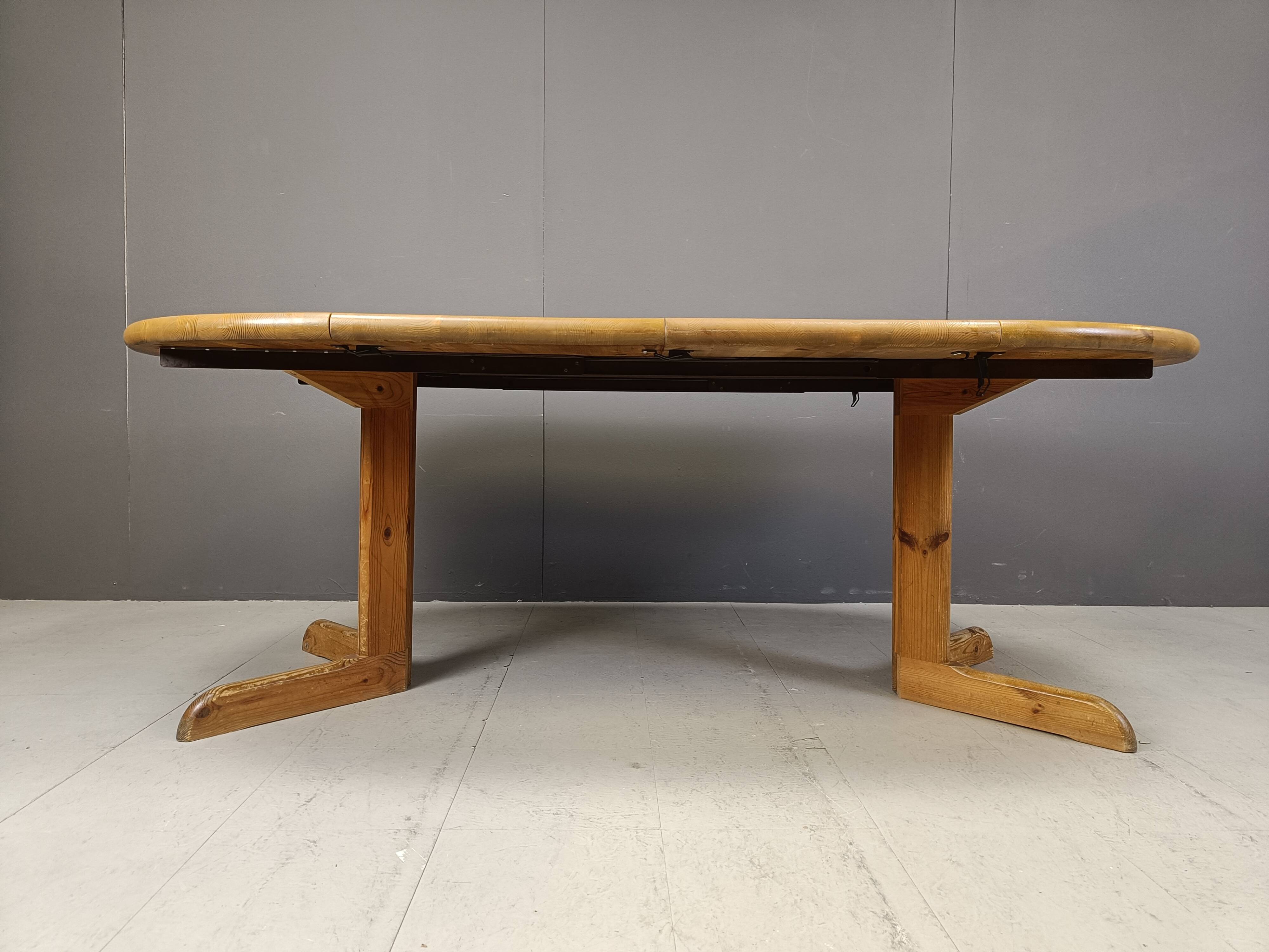 Rainer Daumiller pine wood dining set for Hirtshals Savvaerk - set of 4