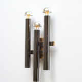 Chrome wall light by Sciolari for Boulanger, Belgium 1970s