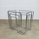Chrome-plated metal magazine rack by Willi Glaeser for TMP, 1980s