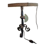 Wrought iron lamp to pose