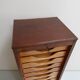 Vintage filing cabinet with roller shutter