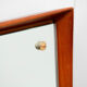 Vintage Scandinavian mirror in teak H 128 cm