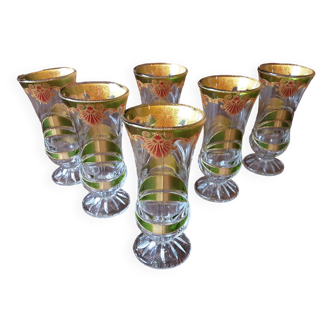 Lot de 6 verres originaux