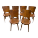 Suite of 6 Baumann chairs Dove model