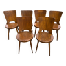 Suite de 6 chaises Baumann modèle Dove