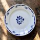 Round antique plate signed Badonviller collection "Madelon" hand-painted.