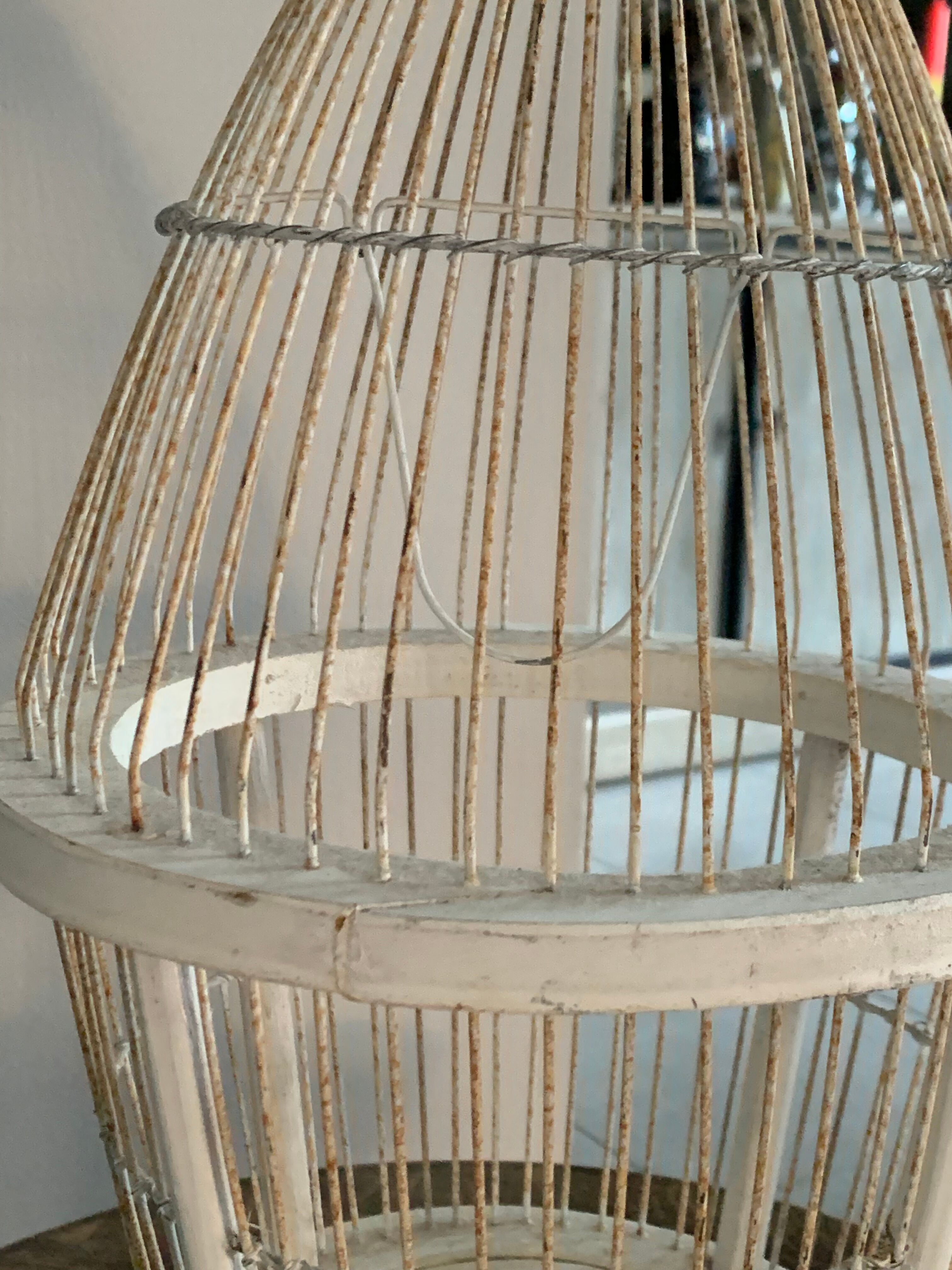 Wooden and metal cage