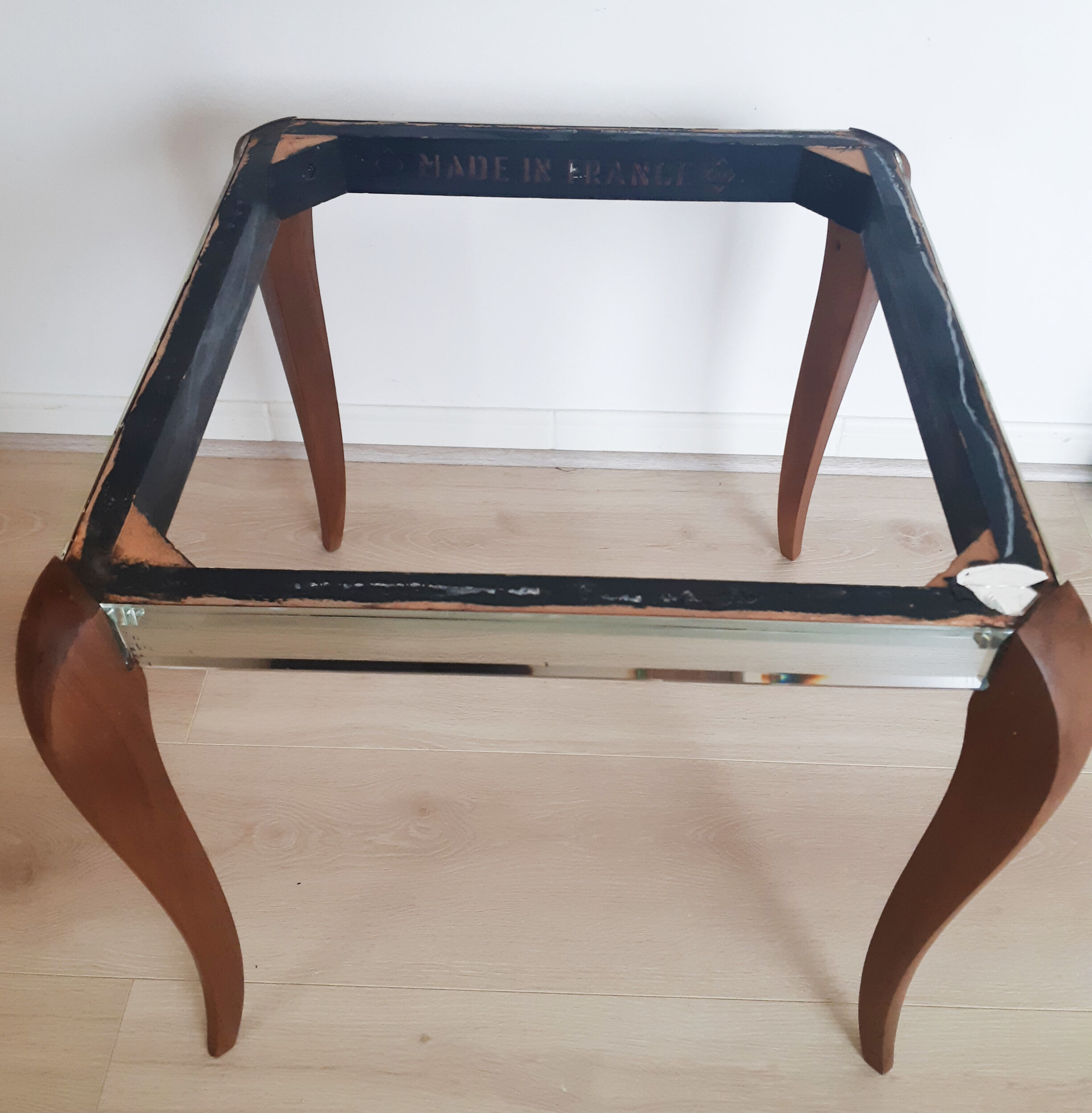 Mirrored coffee table, art deco