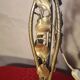 Art Deco wrought iron lamp with glass paste tulip, 1930s, with its wire