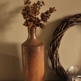 Vintage stoneware liqueur bottle with spout