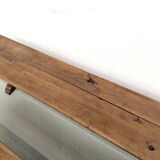 Pair of Solid Oak Farm Benches