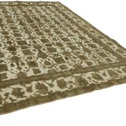 Hand-Knotted Anatolian Antique 1970s 280 cm x 376 cm Beige Wool Carpet