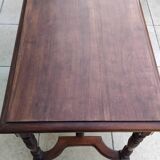 Antique desk or small table in solid carved wood