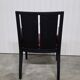 Philippe Hurel Armchair Model Wallis - Red Leather & Black Beech