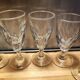 12 small twisted bistro glasses, 19th century