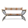 Banc curule de style Maison Jansen, années 1960