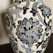 Vase balustre en céramique émaillée fin 19ème siècle