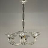 Venetian chandelier in murano glass by seguso circa 1950