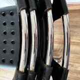 Set of 4 Black Omstak Chairs by Rodney Kinsman for Bieffeplast